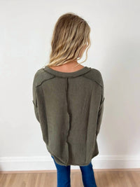 Zenana - Khloe V-neck Top