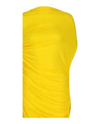 Salvatore Ferragamo - Asymmetric Draped Midi Dress