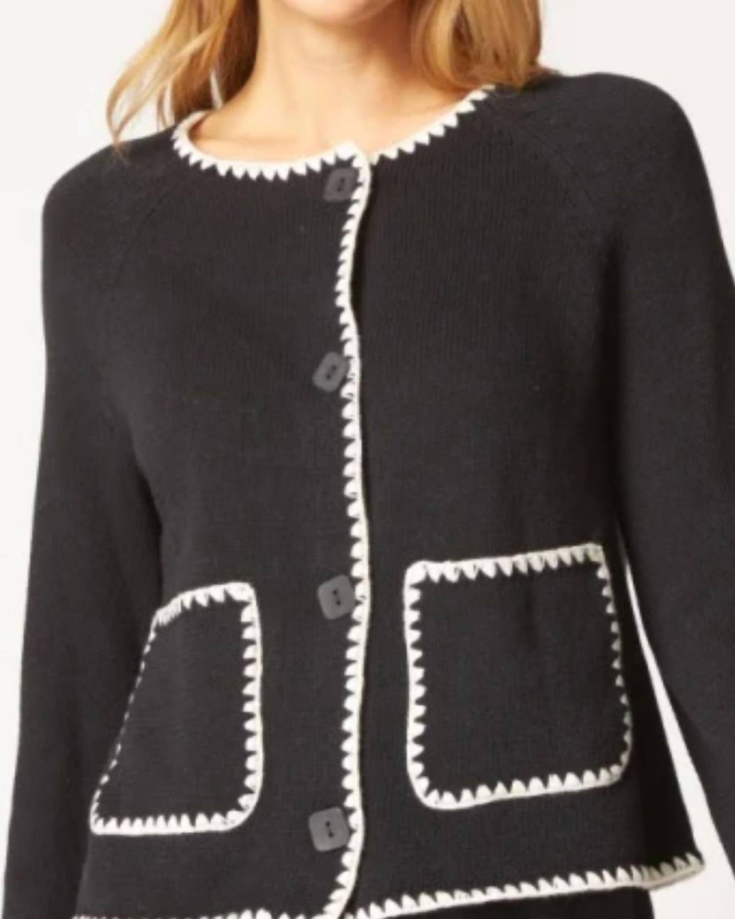 Habitat - Yin Yang Collarless Cardigan