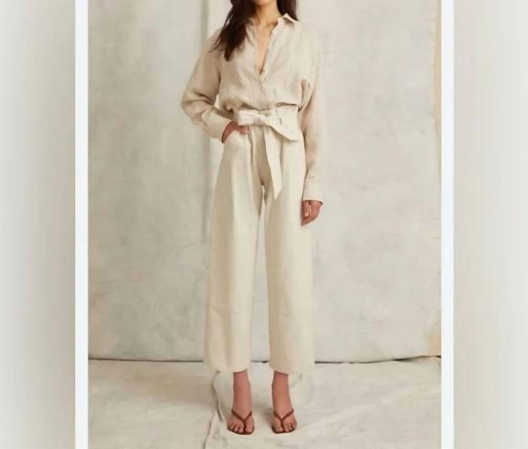 Marissa Webb - Bo Paper Bag Canvas Patched Boyfriend Pant