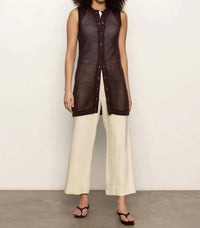 Sanctuary Long Openwork Crochet Vest in mesa - women's jacket - view 6