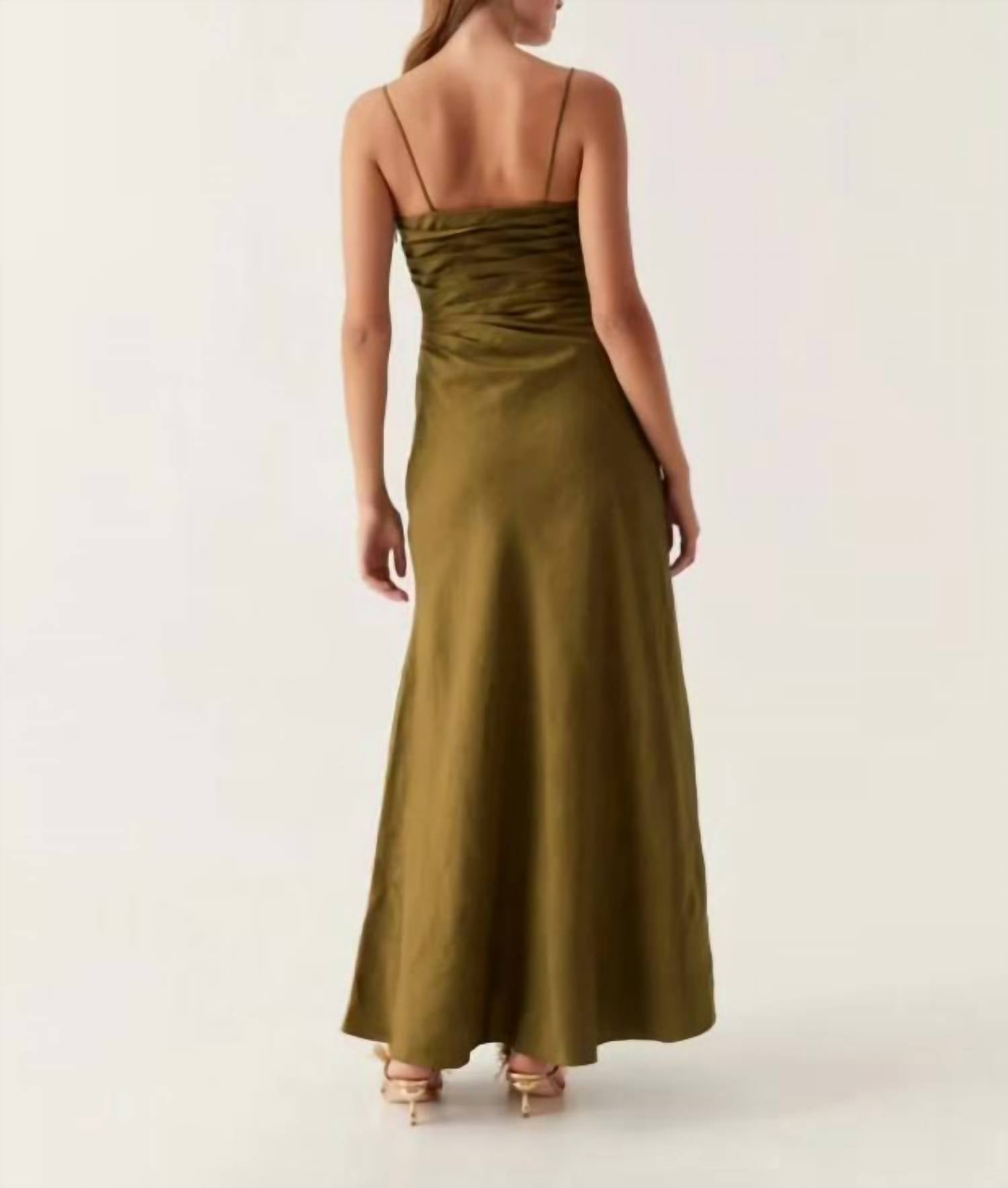 Aje. - Clarice Draped Maxi Dress