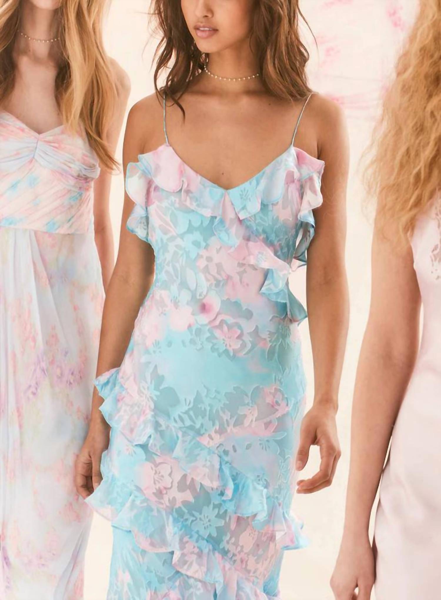 Loveshackfancy - Rialto Pastel Ruffle Maxi Dress