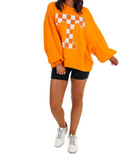 Stewart Simmons - Power T Sequin Balloon Pullover Sweater