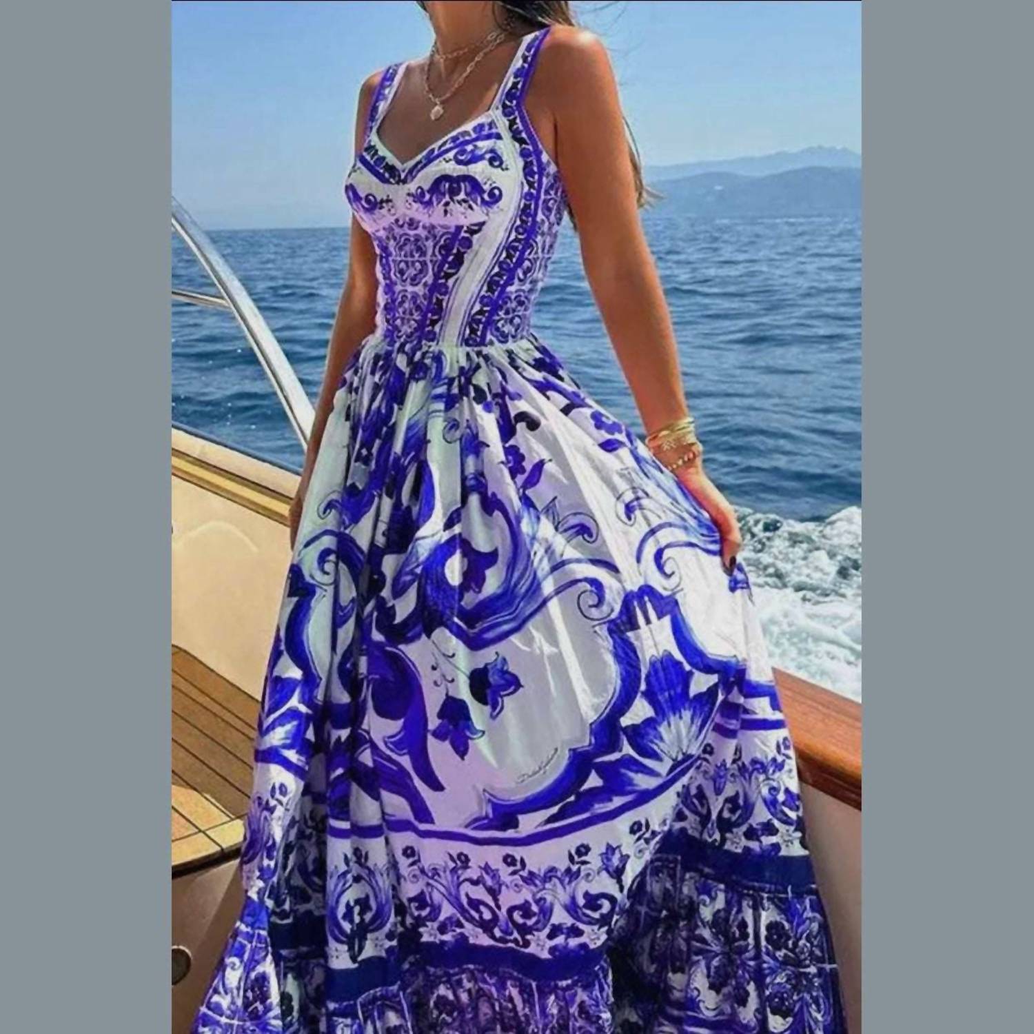 Always Amalfi - Italian Tile Dress