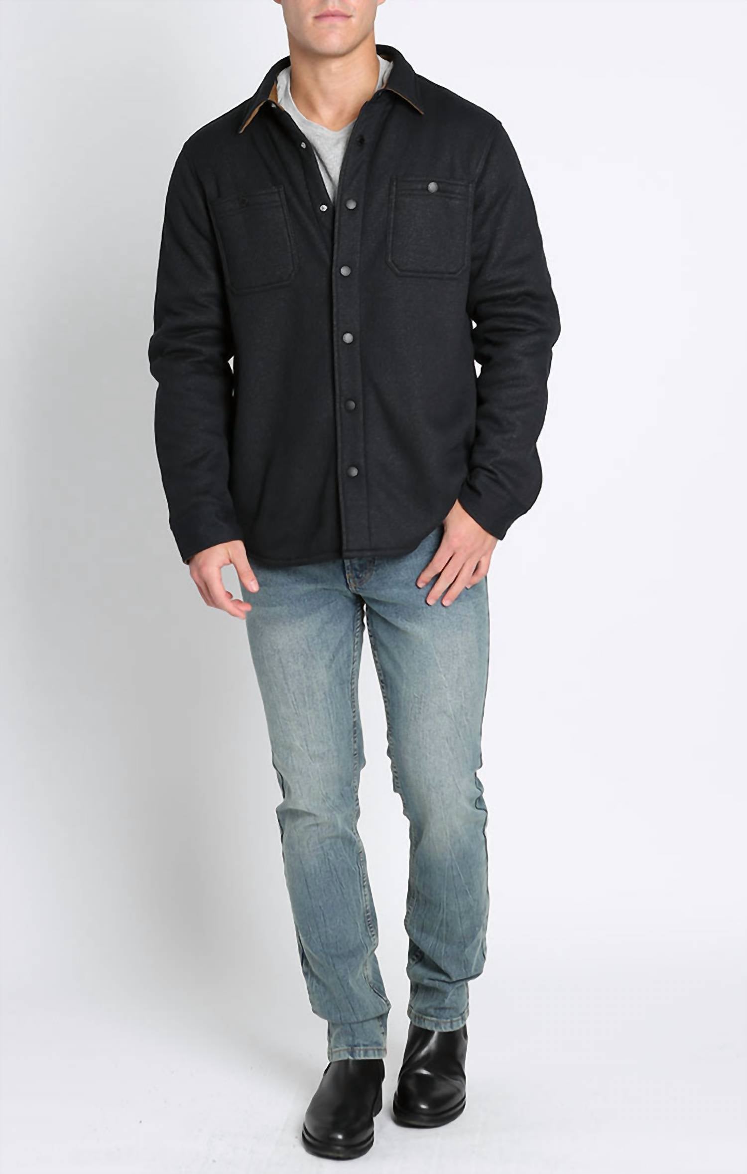 Jachs New York - Sherpa Bonded Waffle Snap Workshirt