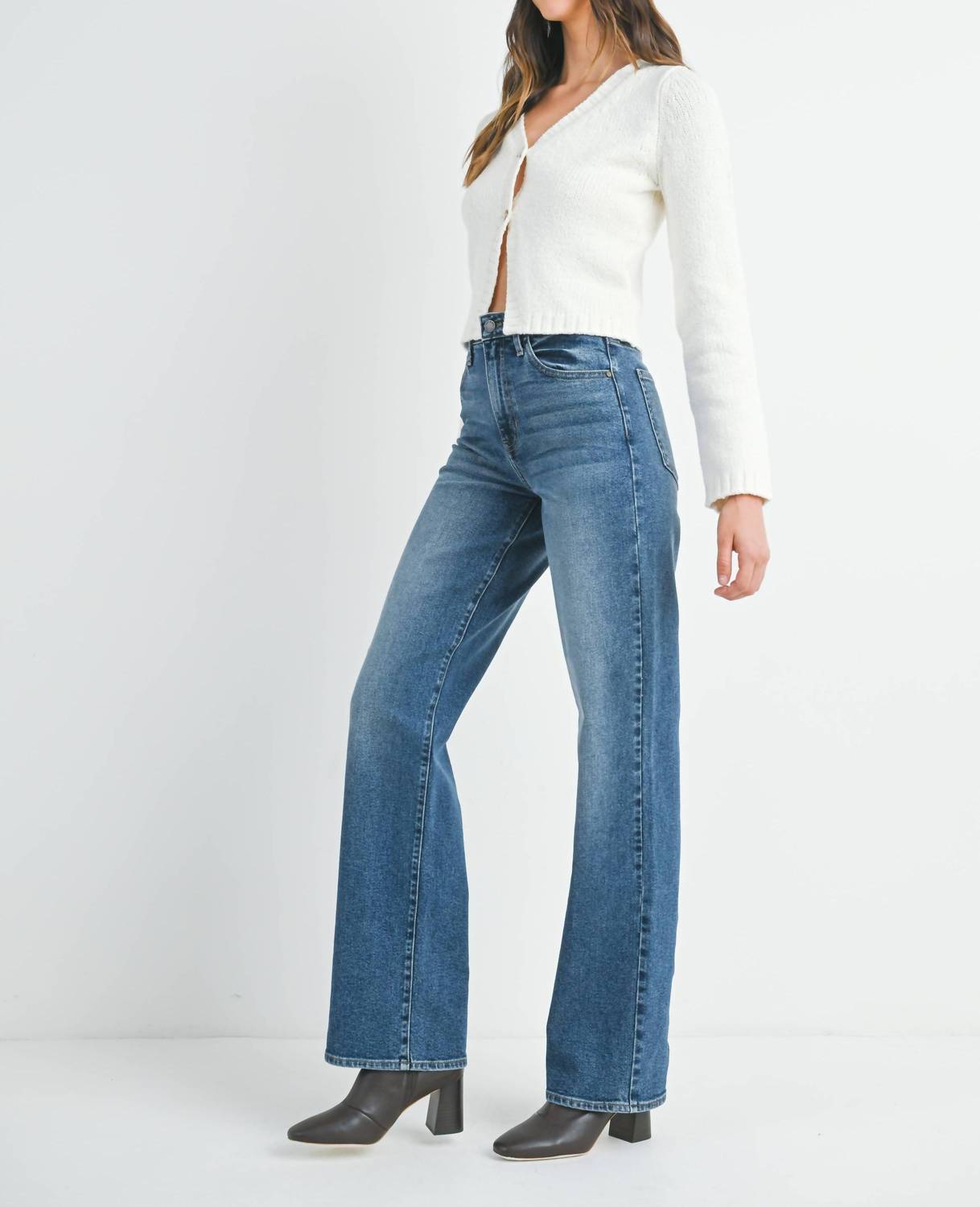 Just Black Denim - Longer Length Straight Jeans