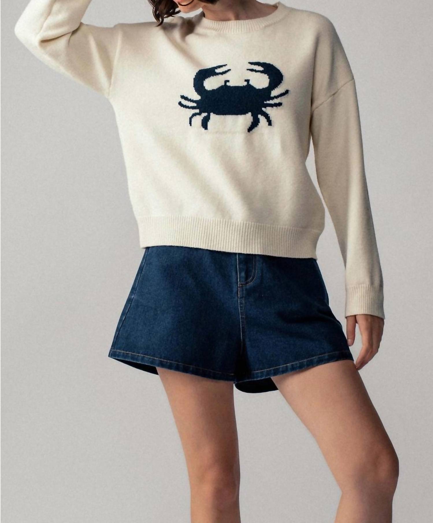 Urban Daizy - Crab Pullover Sweater