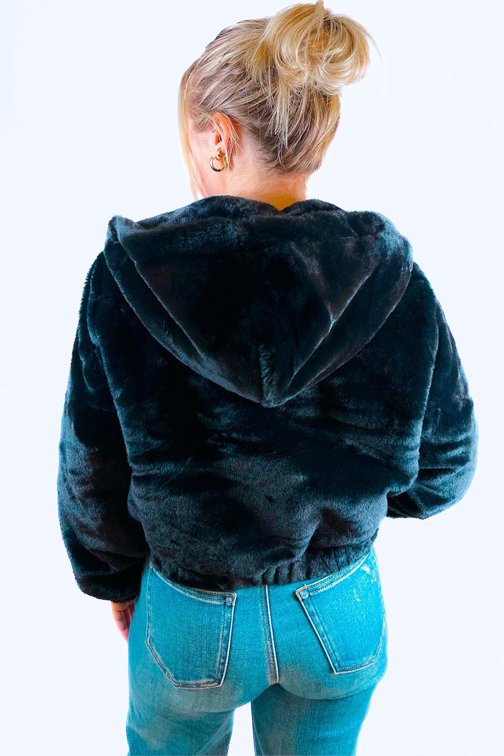 Kld. Signature - Cozy Hooded Zip Up Jacket