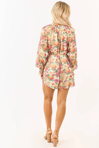 Promesa - Ivy Floral Printed Mesh Romper