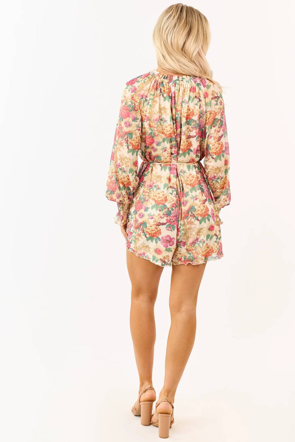 Promesa - Ivy Floral Printed Mesh Romper