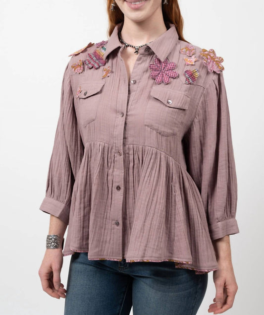 Ivy Jane - Carrying Flowers Peplum Top