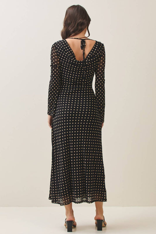 Able - Polka Dot Midi Dress