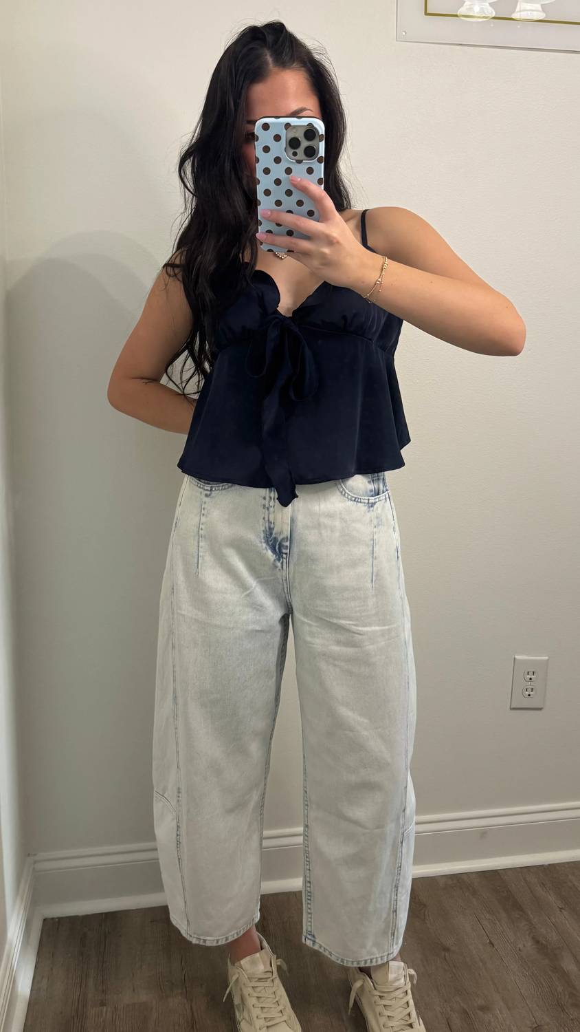 Miou Muse - The Bubbly Barrel Jeans