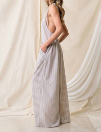 Saints & Hearts - Fay Linen Blend Jumpsuit