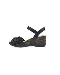 Dansko - Women's Leather Buckle Wedge Sandals