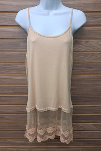 Bijorca - Women's Lace Bottom Tank
