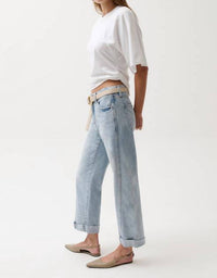 Pistola - Kacey Mid Rise Cuffed Boyfriend Jeans