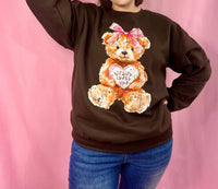 Scripted Pearl - Women's The Sweetheart Bear Sweatshirt