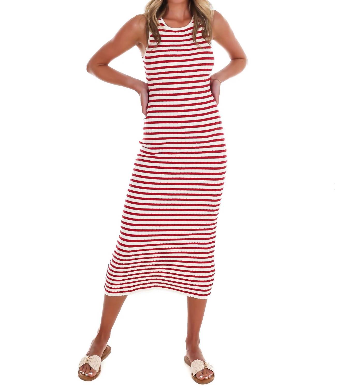Le Lis - Sweet Land of Liberty Striped Midi Dress
