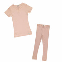 Marmar Copenhagen - Kid's Short Sleeve Ribbed Henley Set