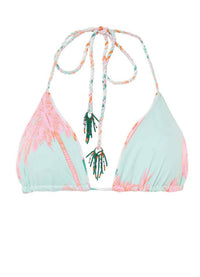 MAAJI Blamy Sliding Triangle Bikini Top in rainbow dye - women's swimwear - view 5