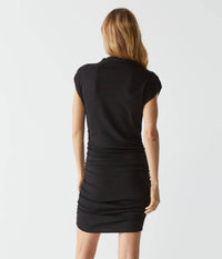 Michael Stars - Gia Ribbed Power Shoulder Dress