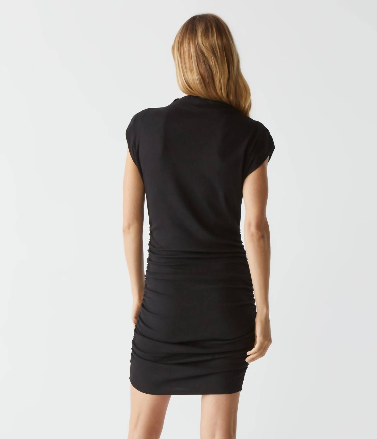 Michael Stars - Gia Ribbed Power Shoulder Dress