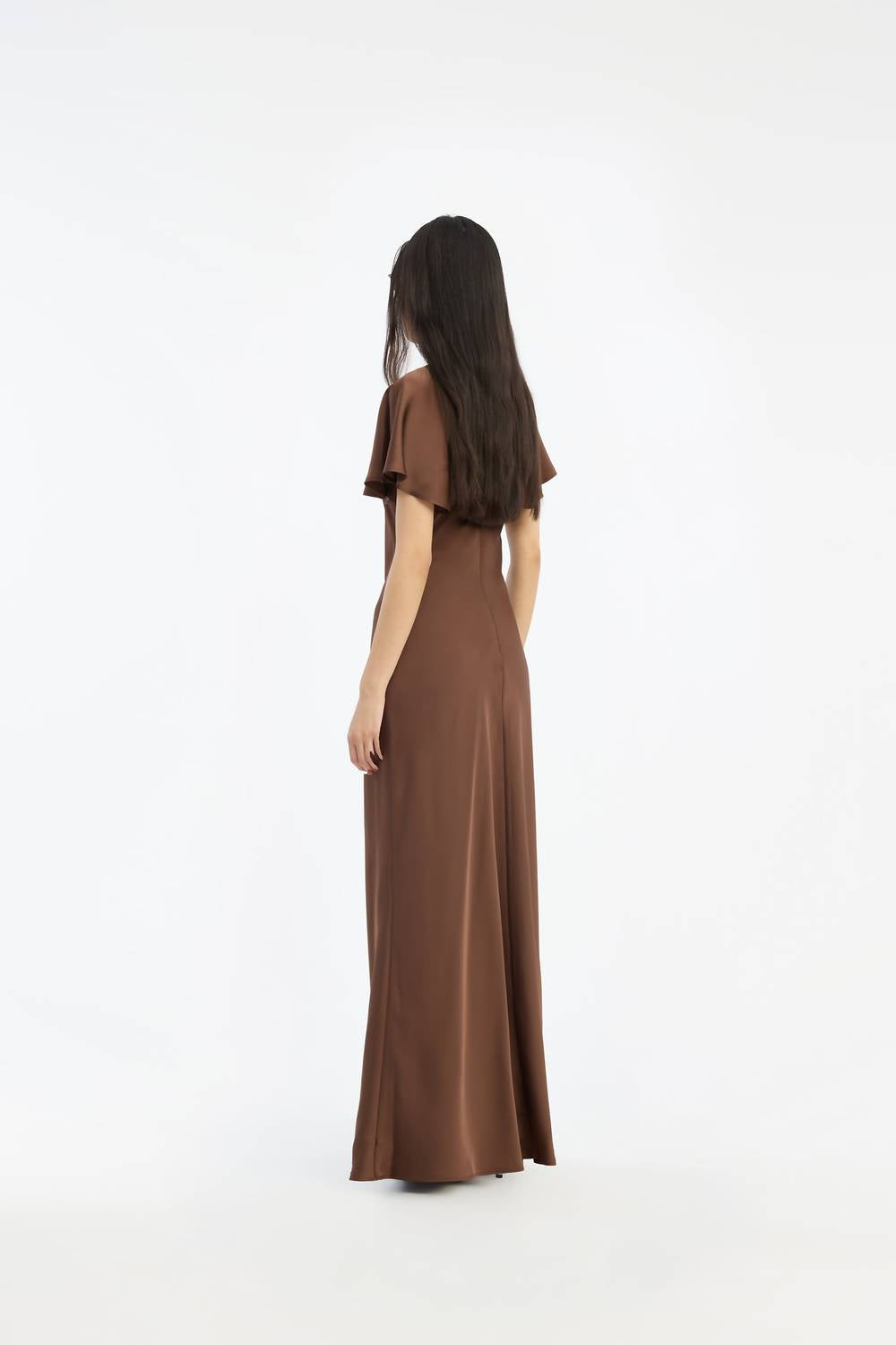Rotate - Satin Flowy Sleeve Dress