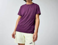 BROOKS Luxe Short Sleeve Tee in htr burgundy blaze - men's t-shirt