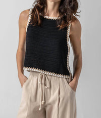 Lilla P - Crochet Sleeveless Tank Top