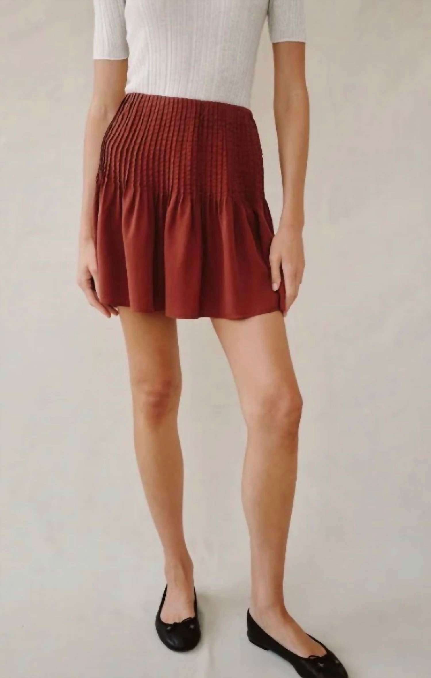 Bella Dahl - Pintuck Mini Skirt