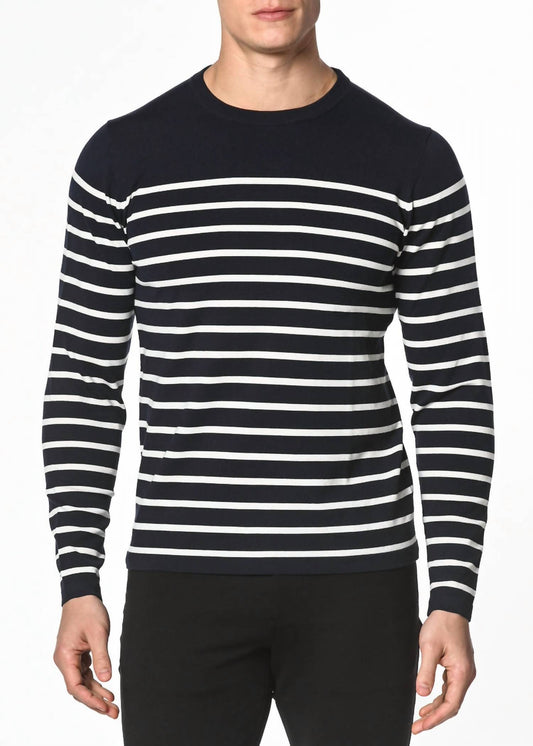 Postmarc - Long Sleeve Stripe Knit Sweater