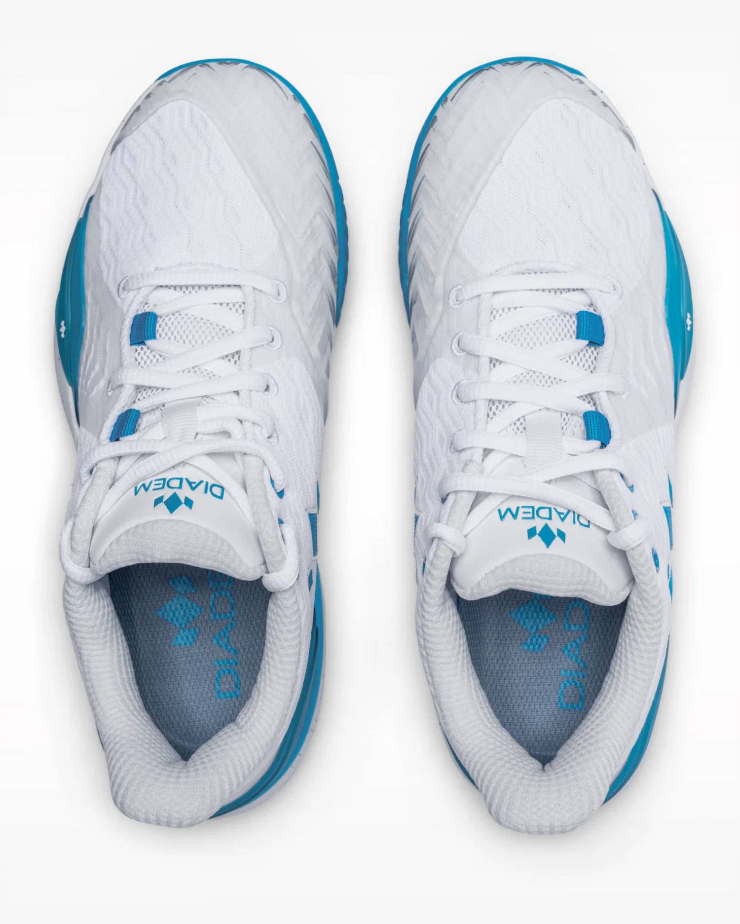 Diadem Sports Women's Court Burst Pickleball Shoes in white blue grey - women's shoe - view 5
