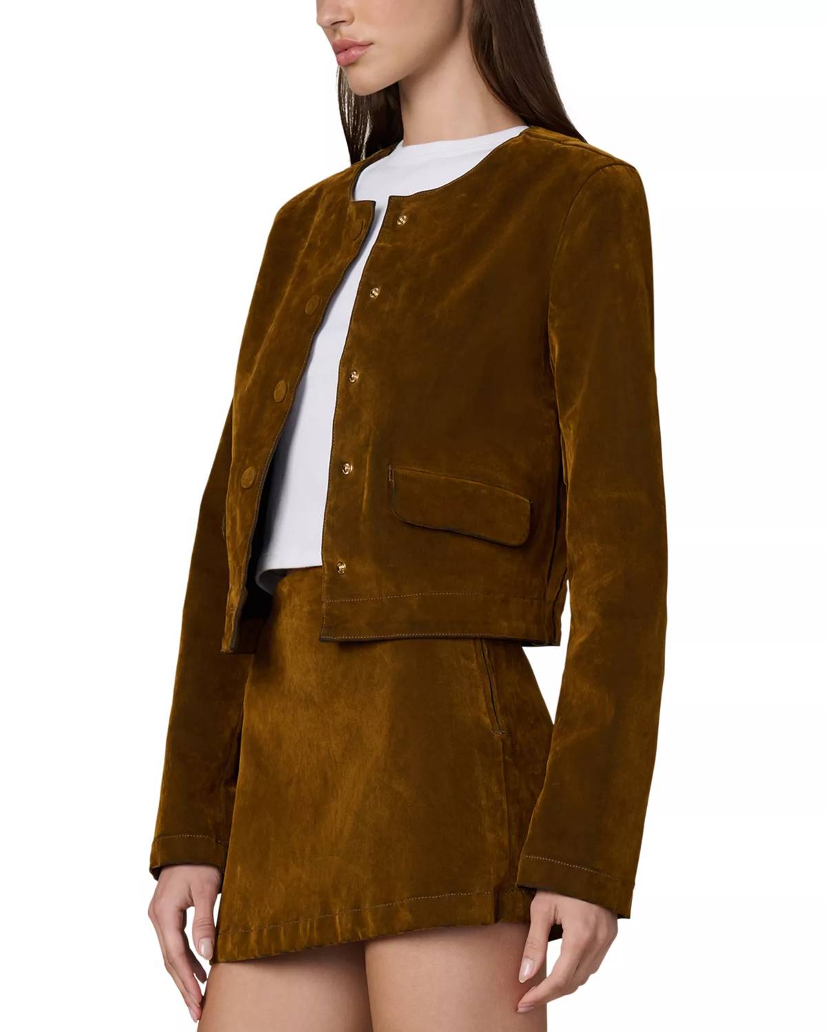 Joe'S Jeans - Flocked Faux Suede Jacket