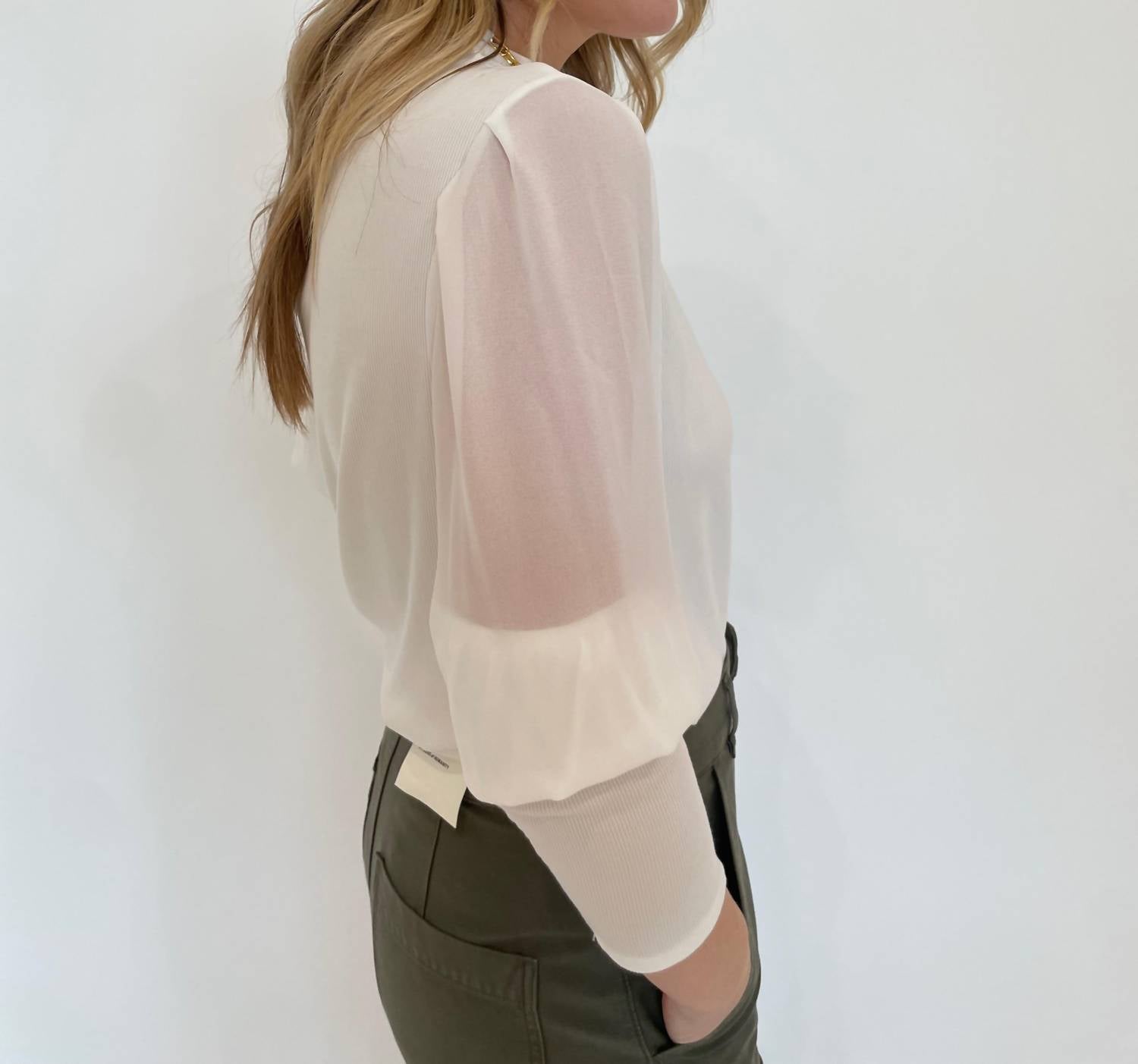 Melissa Nepton - Melody Sheer Sleeve Top