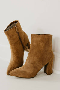 CCOCCI Women's Brazil Booties in camel - women's shoe - detail view