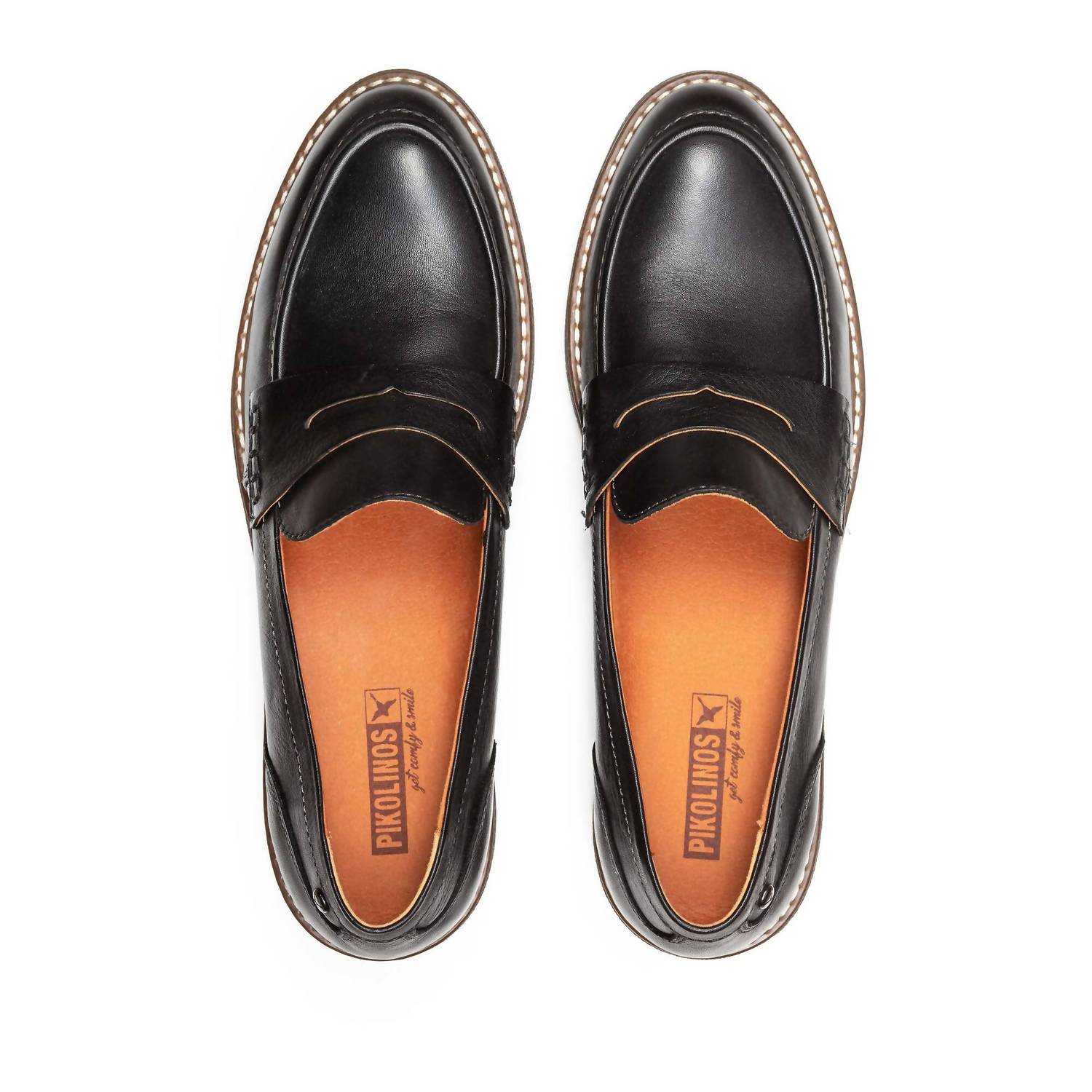 PIKOLINOS Women's Aldaya Leather Shoes in black - women's flats - alternate view