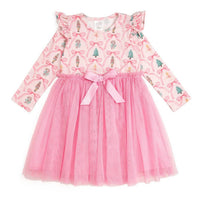 Sweet Wink - Nutcracker Trellis Long Sleeve Tutu Dress