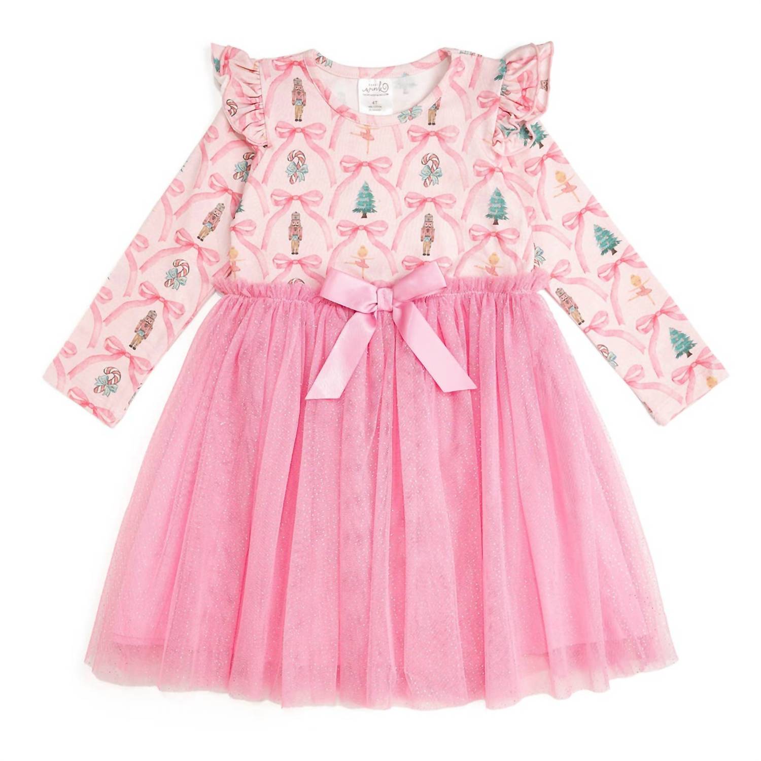 Sweet Wink - Nutcracker Trellis Long Sleeve Tutu Dress