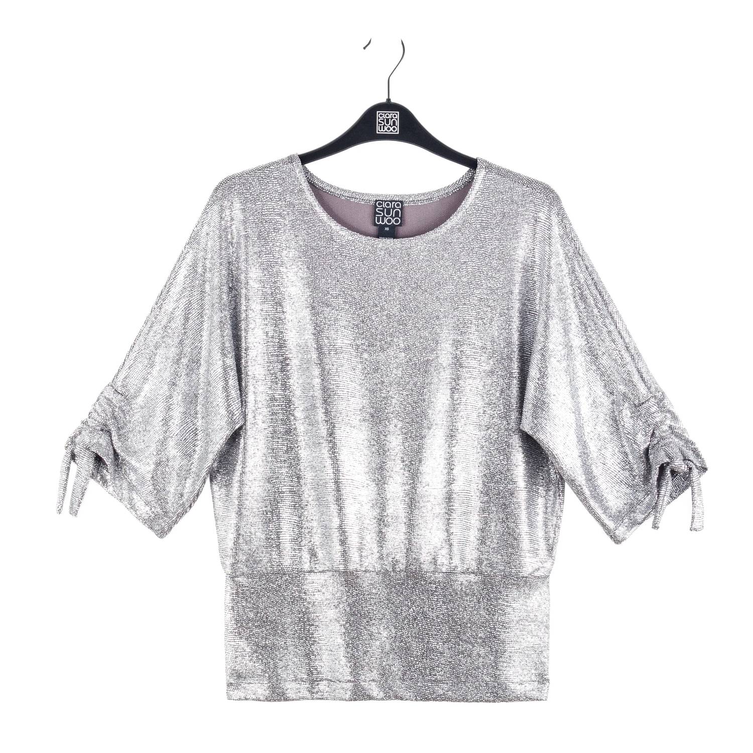 Clara Sunwoo - Shimmer Banded Top