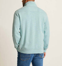 TOMMY BAHAMA Tobago Bay 1/2 Zip Sweatshirt in sterling blue - men's shirt - detail view