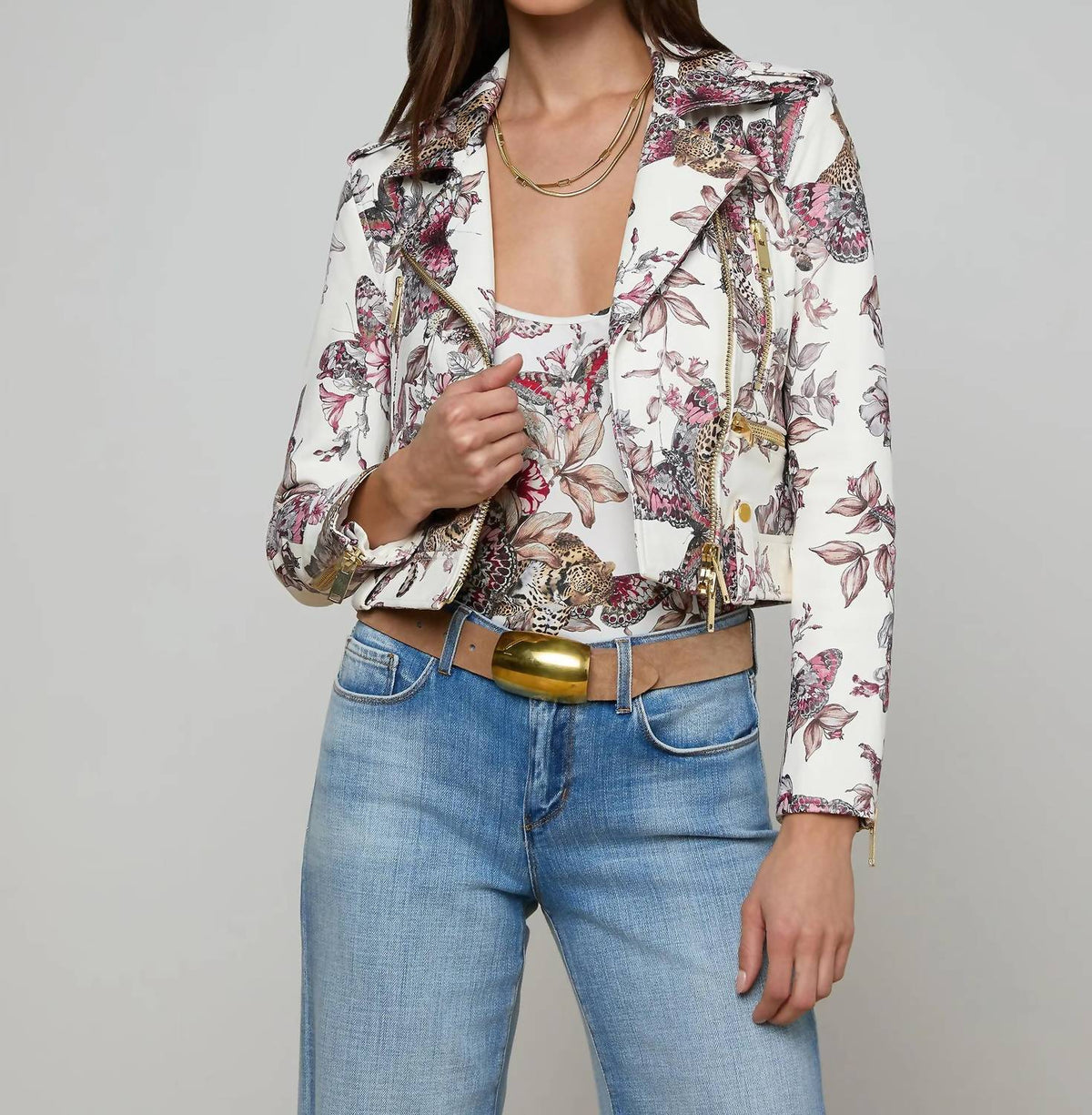 L'Agence - Blakely Leather Biker Jacket