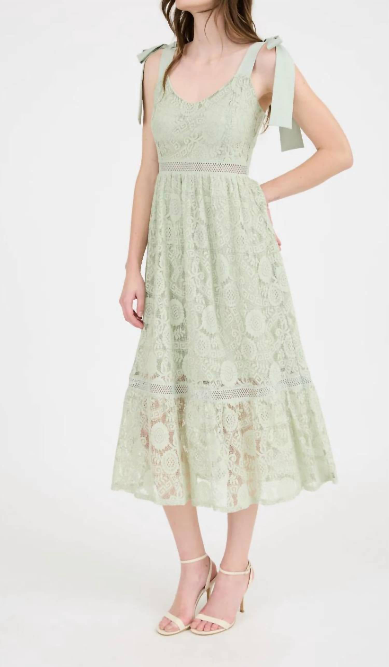 Blu Pepper - Sylvia Lace Midi Dress