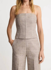 Smythe - Tweed Bustier Top