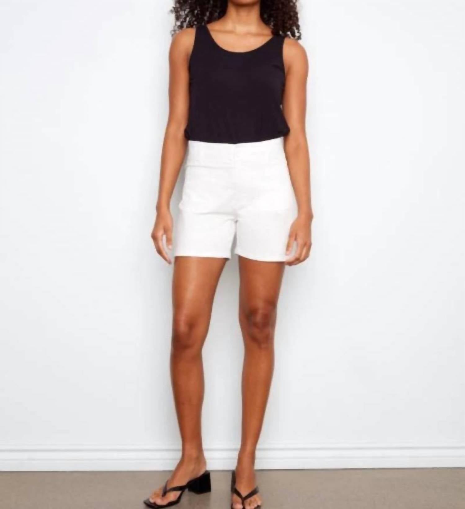 Charlie B - Twill Shorts With Patch Pockets