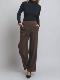 Love Tree - Cafe Relaxed Straight Leg Trousers