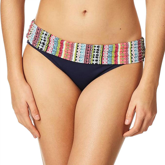 Anne Cole - Jet Stripe Fold Bikini