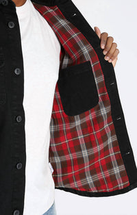 Jachs New York - Stretch Flannel Lined Denim Jacket
