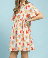 Umgee - Floral Print Dress